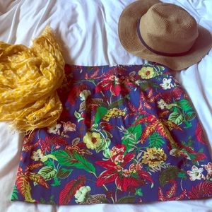 🌺🌴Tropical woven skirt in great condition!